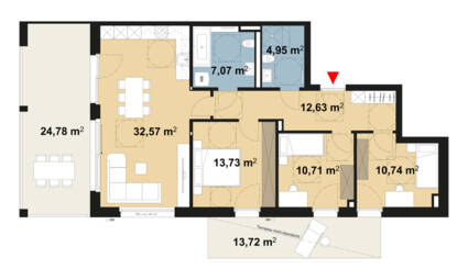 Grundriss Wohnung 02