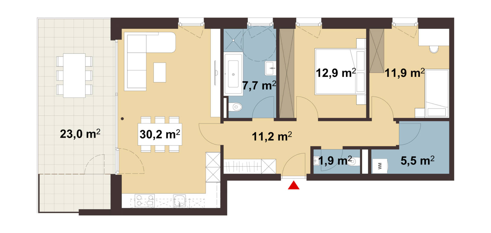 Ankergasse, Hard-Grundriss Whg 04