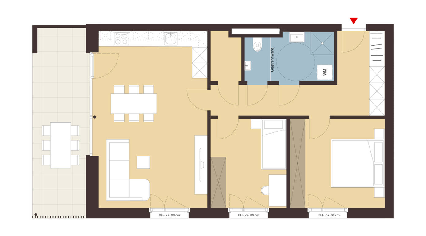Weidenweg,Dornbirn-Grundriss Whg 02 Weidenweg,Dornbirn-Grundriss Whg 02