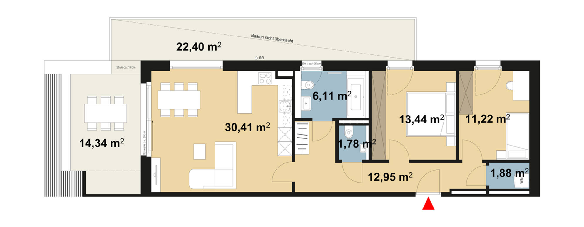 Grundriss Wohnung 05 