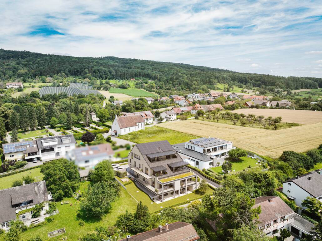 Kapellenweg in Markdorf - Vogelperspektive Richtung Nord-Ost