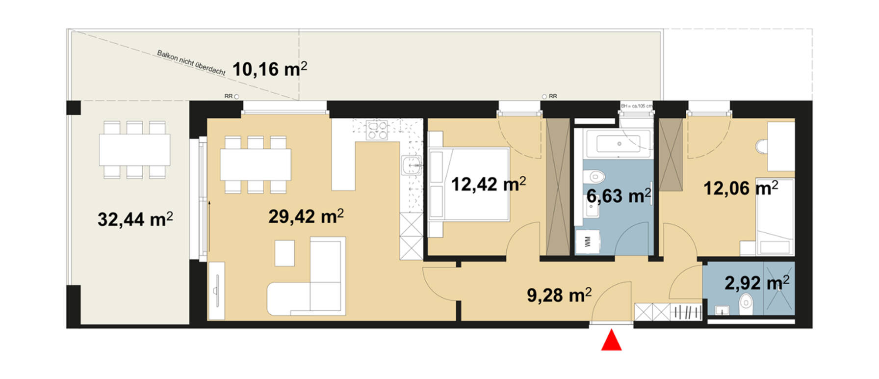 Grundriss Wohnung 03 