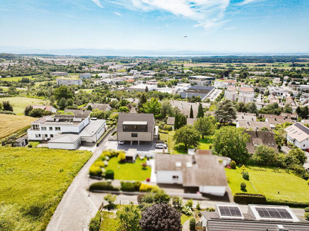 Kapellenweg in Markdorf - Vogelperspektive Richtung Süden