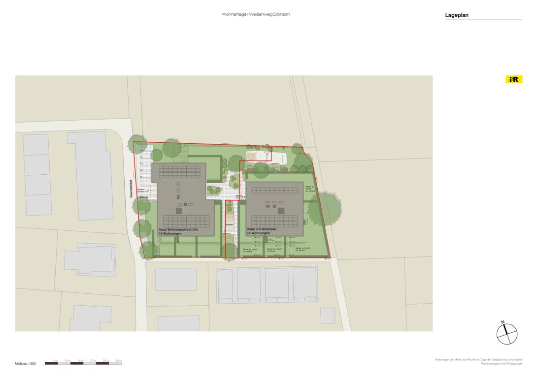 Weidenweg, Dornbirn-Lageplan Weidenweg, Dornbirn-Lageplan