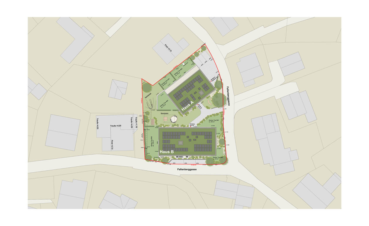 Fallenberggasse, Dornbirn-Lageplan Fallenberggasse, Dornbirn-Lageplan