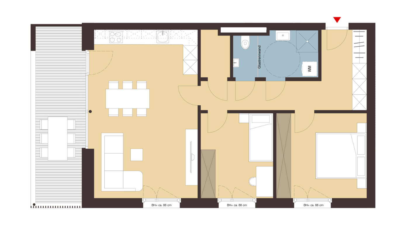 Weidenweg,Dornbirn-Grundriss Whg 11 Weidenweg,Dornbirn-Grundriss Whg 11