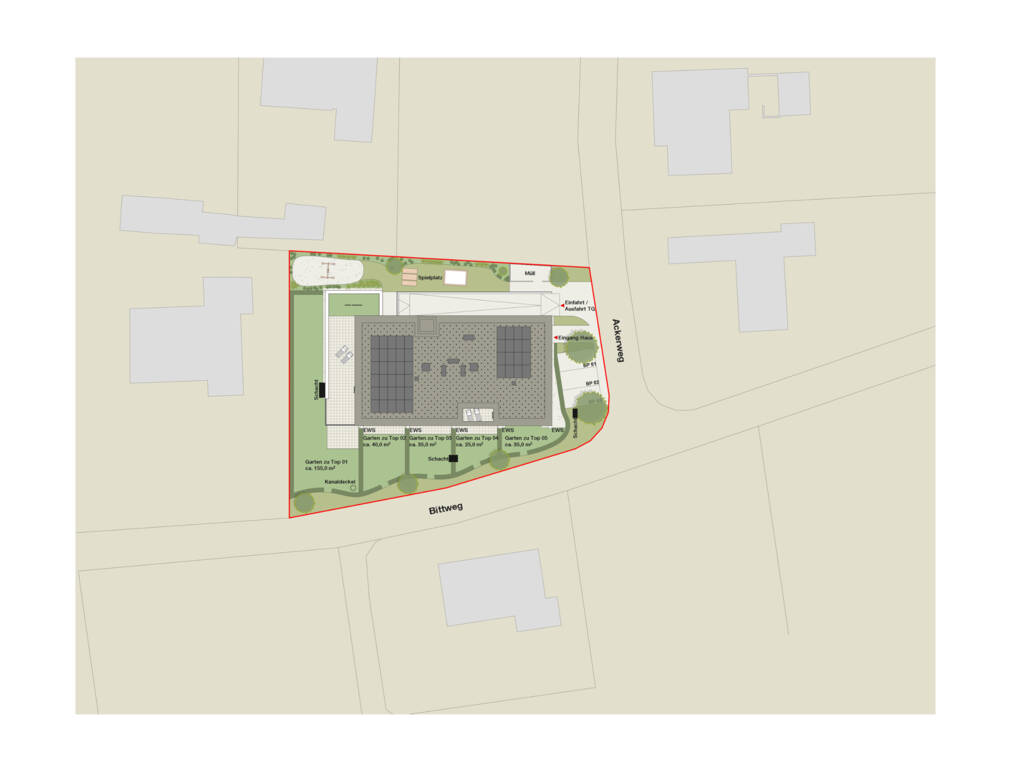 Ackerweg, Feldkirch-Lageplan