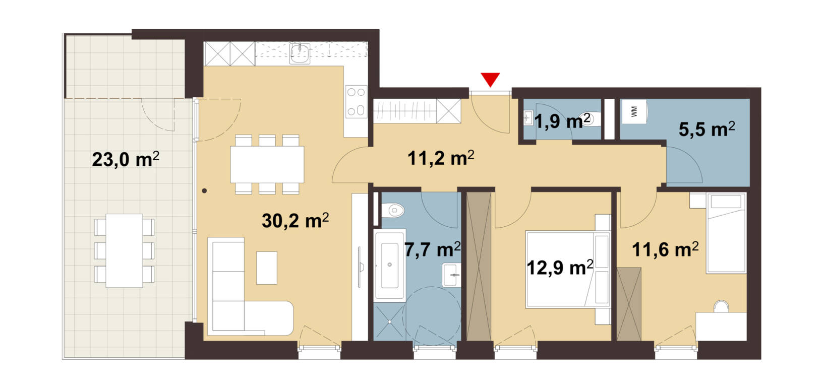 Ankergasse, Hard-Grundriss Whg 03